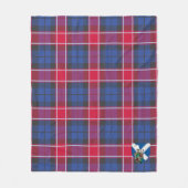 Scotts Graham of Menteith Pink Tartan Pset Fleece Deken (Voorkant)