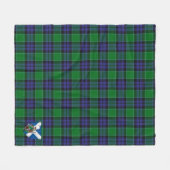 Scotts Graham of Menteith Tartan Pset Fleece Deken (Voorkant (Horizontaal))