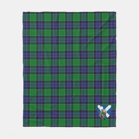 Scotts Graham of Menteith Tartan Pset Fleece Deken (Voorkant)