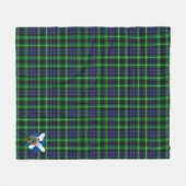 Scotts Graham of Montrose Tartan Pset Fleece Deken (Voorkant (Horizontaal))