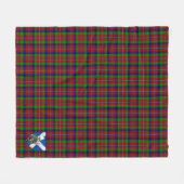 Scotts Graham Red Tartan Pset Fleece Deken (Voorkant (Horizontaal))