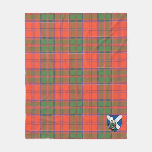 Scotts Grant Ancient Tartan Pset Fleece Deken (Voorkant)