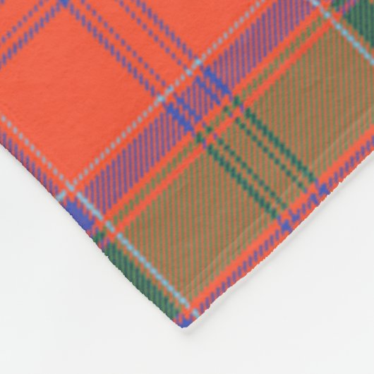 Scotts Grant Ancient Tartan Pset Fleece Deken (Hoek)