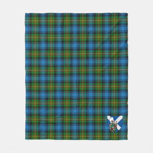 Scotts Grant Hunting Tartan Pset Fleece Deken (Voorkant)