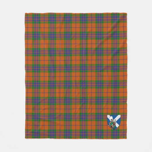 Scotts Grant of Edinchat Tartan Pset Fleece Deken (Voorkant)