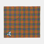 Scotts Grant of Edinchat Tartan Pset Fleece Deken (Voorkant (Horizontaal))