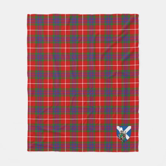 Scotts Grant of Lurg Tartan Pset Fleece Deken (Voorkant)