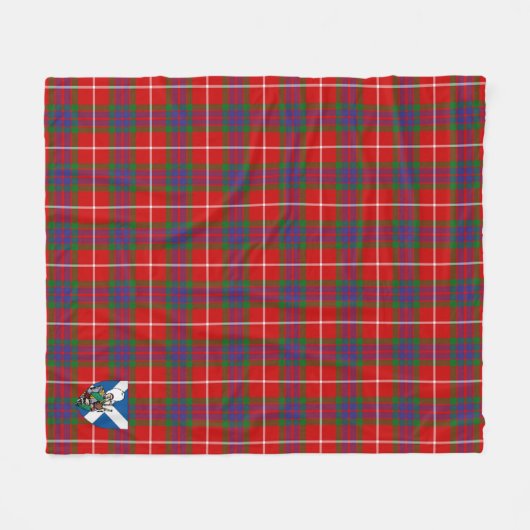 Scotts Grant of Lurg Tartan Pset Fleece Deken (Voorkant (Horizontaal))