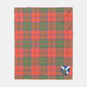 Scotts Grant Oude Tartan Schotland geruit Fleece Deken (Voorkant)