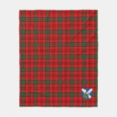 Scotts Grant Red Tartan Pset Fleece Deken (Voorkant)