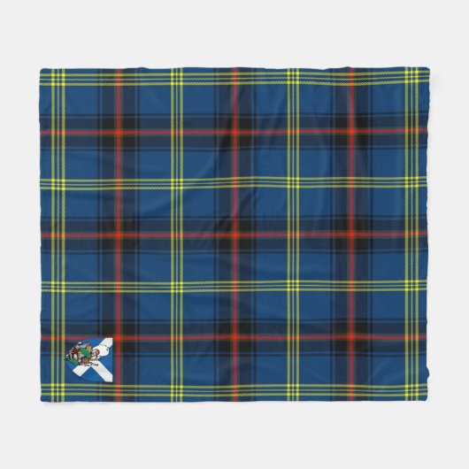 Scotts Grewar Tartan Pset Fleece Deken (Voorkant (Horizontaal))