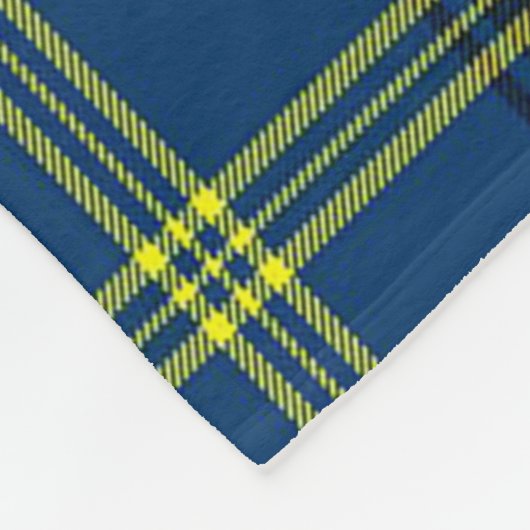 Scotts Grewar Tartan Pset Fleece Deken (Hoek)