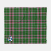 Scotts Grey Hunting Tartan Pset Fleece Deken (Voorkant (Horizontaal))