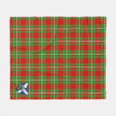 Scotts Grierson Tartan Pset Fleece Deken (Voorkant (Horizontaal))