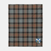 Scotts Gunn Weathered Tartan Pset Fleece Deken (Voorkant)