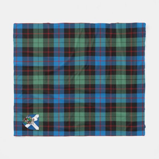 Scotts Guthrie Ancient Tartan Pset Fleece Deken (Voorkant (Horizontaal))