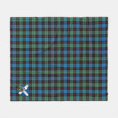 Scotts Guthrie Tartan Pset Fleece Deken (Voorkant (Horizontaal))