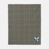 Scotts Haig Gray Tartan Pset Fleece Deken (Voorkant)