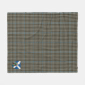 Scotts Haig Gray Tartan Pset Fleece Deken (Voorkant (Horizontaal))