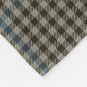 Scotts Haig Gray Tartan Pset Fleece Deken (Hoek)