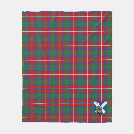 Scotts Haig Tartan Pset Fleece Deken (Voorkant)