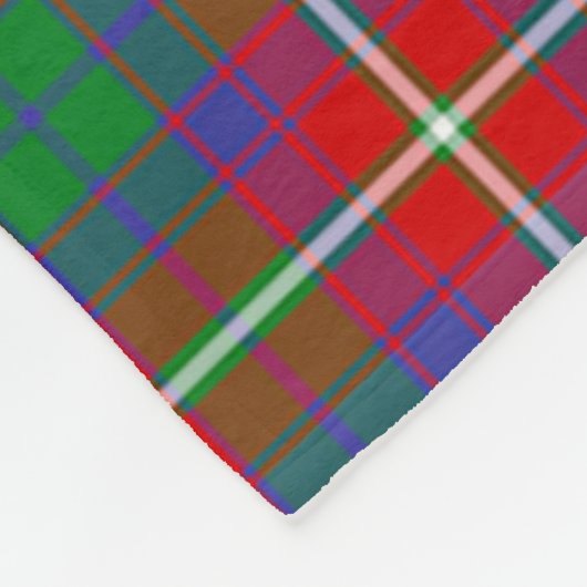Scotts Haig Tartan Pset Fleece Deken (Hoek)