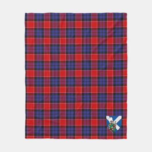Scotts Haldane Tartan Pset Fleece Deken (Voorkant)