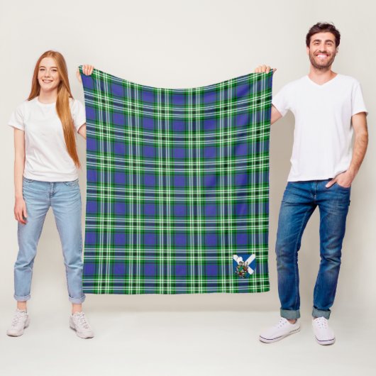 Scotts Haliburton Schotse Ruit Plaid Fleece Deken (In situ)