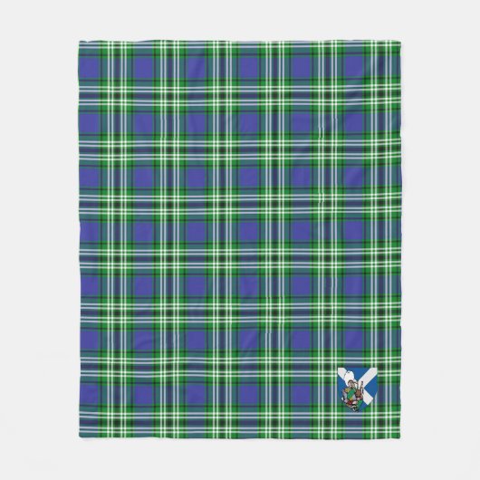 Scotts Haliburton Tartan Pset Fleece Deken (Voorkant)