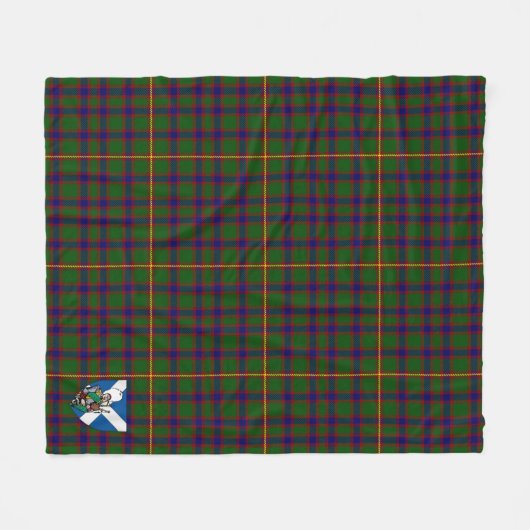 Scotts Hall Tartan Pset Fleece Deken (Voorkant (Horizontaal))