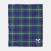 Scotts Hamilton Hunting Modern Tartan Pset Fleece Deken (Voorkant)