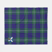 Scotts Hamilton Hunting Modern Tartan Pset Fleece Deken (Voorkant (Horizontaal))