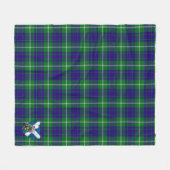 Scotts Hamilton Hunting Tartan Pset Fleece Deken (Voorkant (Horizontaal))
