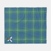 Scotts Hamilton jaagt op oude Tartan Plaid Fleece Deken (Voorkant (Horizontaal))