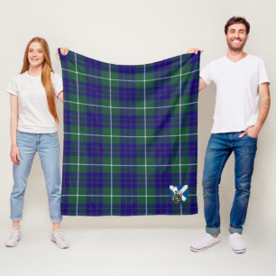 Scotts Hamilton Jacht Modern Tartan Plaid Fleece Deken