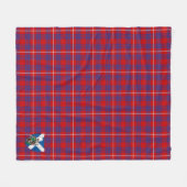Scotts Hamilton Tartan Pset Fleece Deken (Voorkant (Horizontaal))
