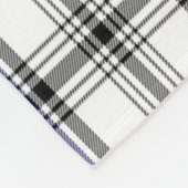 Scotts Hannay Gray Tartan Pset Fleece Deken (Hoek)