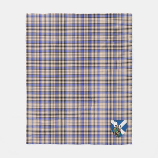 Scotts Hannay Tartan Pset Fleece Deken (Voorkant)