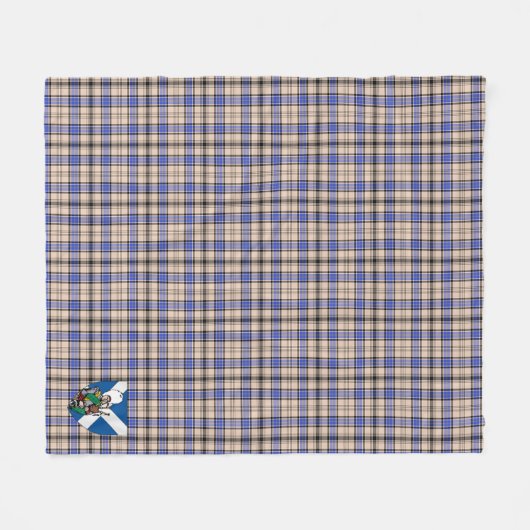 Scotts Hannay Tartan Pset Fleece Deken (Voorkant (Horizontaal))