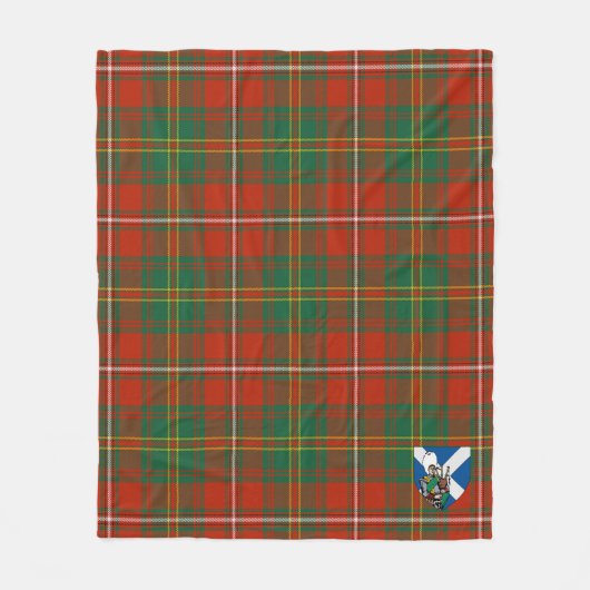 Scotts Hay Ancient Tartan Pset Fleece Deken (Voorkant)