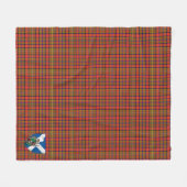 Scotts Hepburn Modern Tartan Pset Fleece Deken (Voorkant (Horizontaal))