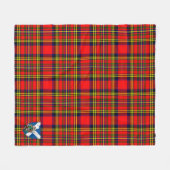 Scotts Hepburn Schotse Ruitpatroon Fleece Deken (Voorkant (Horizontaal))