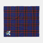 Scotts Home Modern Tartan Pset Fleece Deken (Voorkant (Horizontaal))