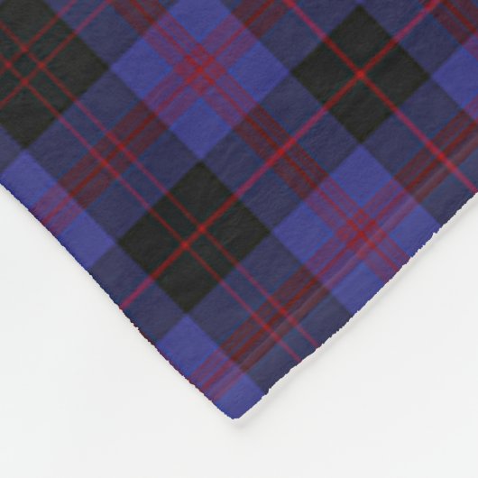 Scotts Horsburgh Tartan Fleece Deken (Hoek)