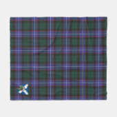 Scotts Hunter Modern Tartan Pset Fleece Deken (Voorkant (Horizontaal))