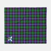 Scotts Hunter Tartan Pset Fleece Deken (Voorkant (Horizontaal))