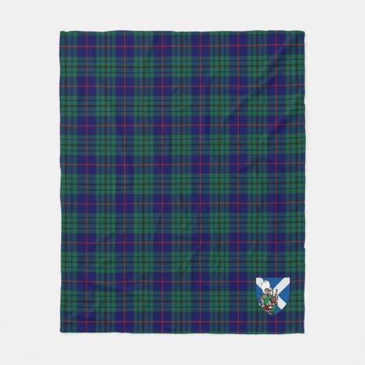 Scotts Hutton Tartan Pset Fleece Deken (Voorkant)