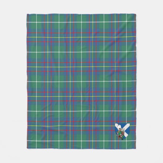 Scotts Inglis Ancient Tartan Pset Fleece Deken (Voorkant)