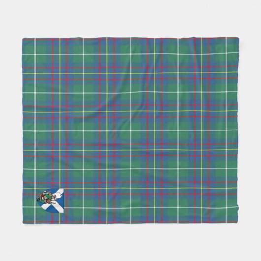 Scotts Inglis Ancient Tartan Pset Fleece Deken (Voorkant (Horizontaal))