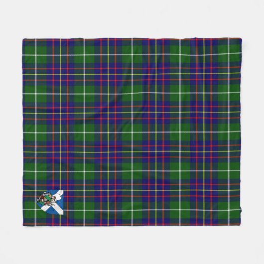 Scotts Inglis Modern Tartan Pset Fleece Deken (Voorkant (Horizontaal))